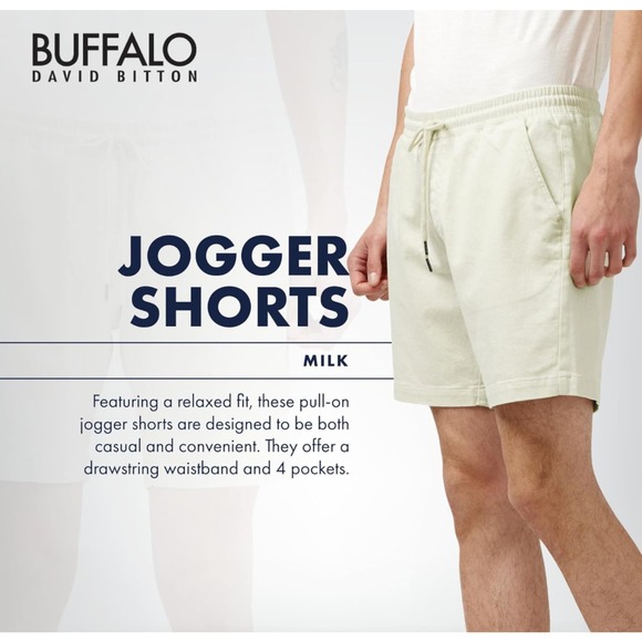 Buffalo David Bitton Mens Jogger Shorts Size 31 *Comfy Stylish Summer Wear M1204 - Picture 5 of 5